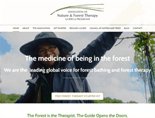 Tablet Screenshot of natureandforesttherapy.org